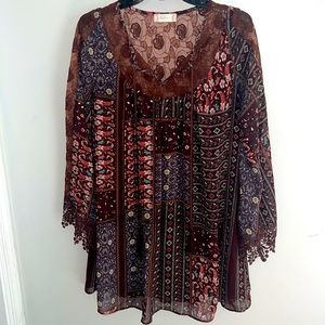 Altar’d State Mini Patchwork Dress